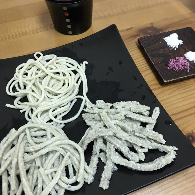 十割そば3種盛り　塩とおろしだし塩味付き（小）(佐野蕎麦 )