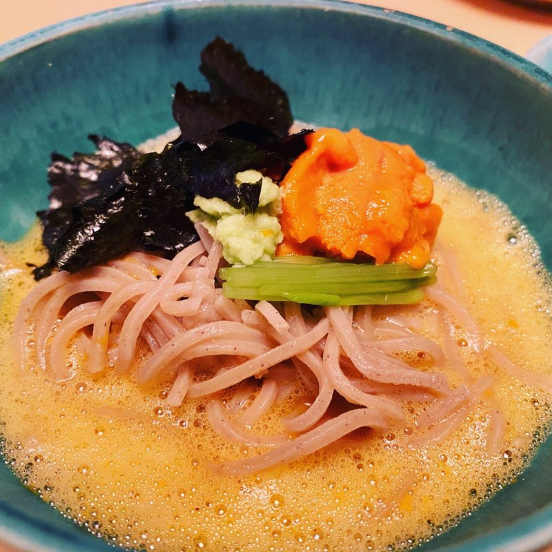 ウニそば(銀座 しまだ)