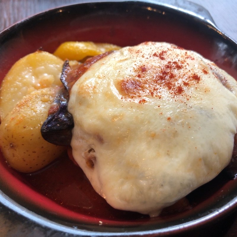 ハンバーグセット(ワインバー 銀座トレオン16区)