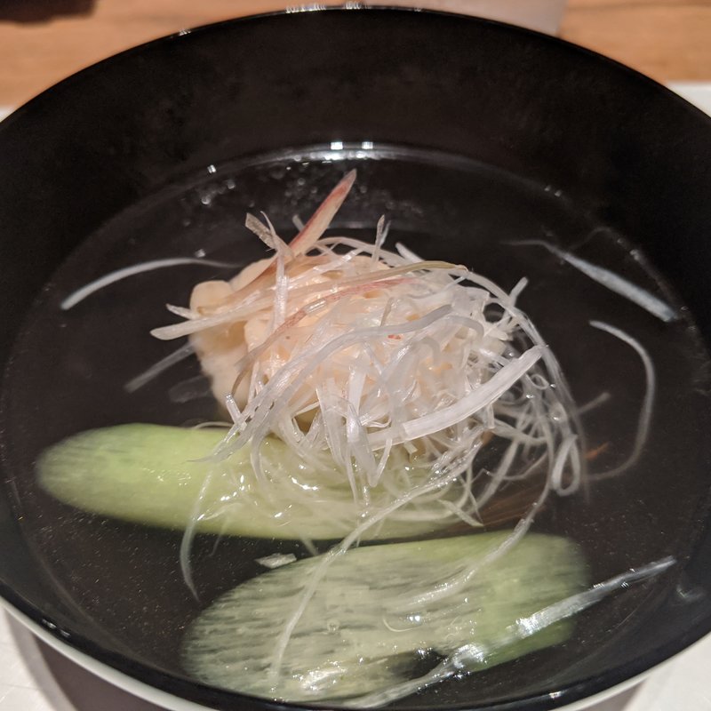 海老真丈のお椀(曙橋　かず)