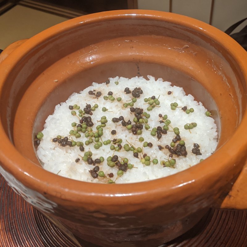 山椒ご飯(銀座　にょろ助)