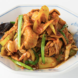 豚キムチ定食 餃子セット(福しん池袋明治通り店)