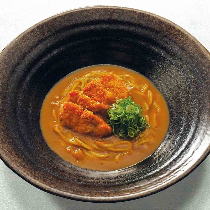 ヘレかつカレーのおうどん(あげたち 匠の細麺 つるとんたん（大国町）)