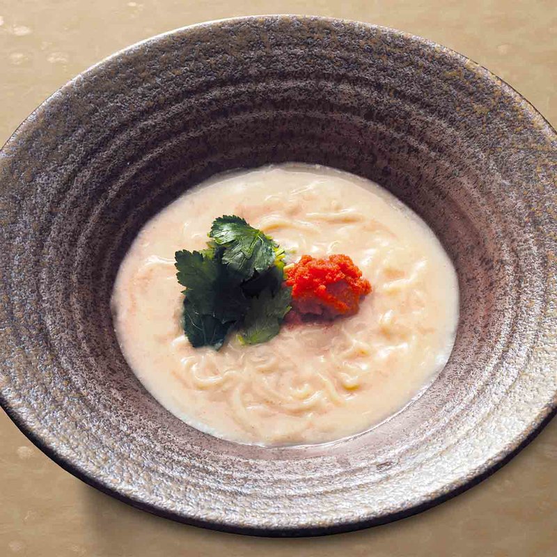 博多直送 明太子クリームのおうどん(あげたち 匠の細麺 つるとんたん（大国町）)