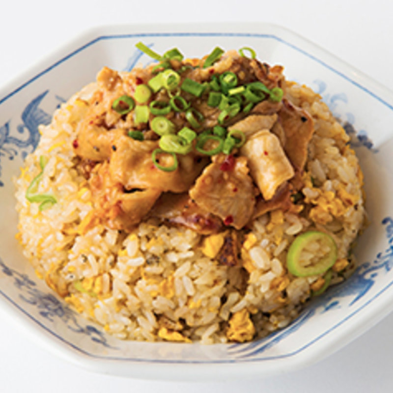 肉チャーハン スープ付き 餃子セット(福しん 石神井公園店)