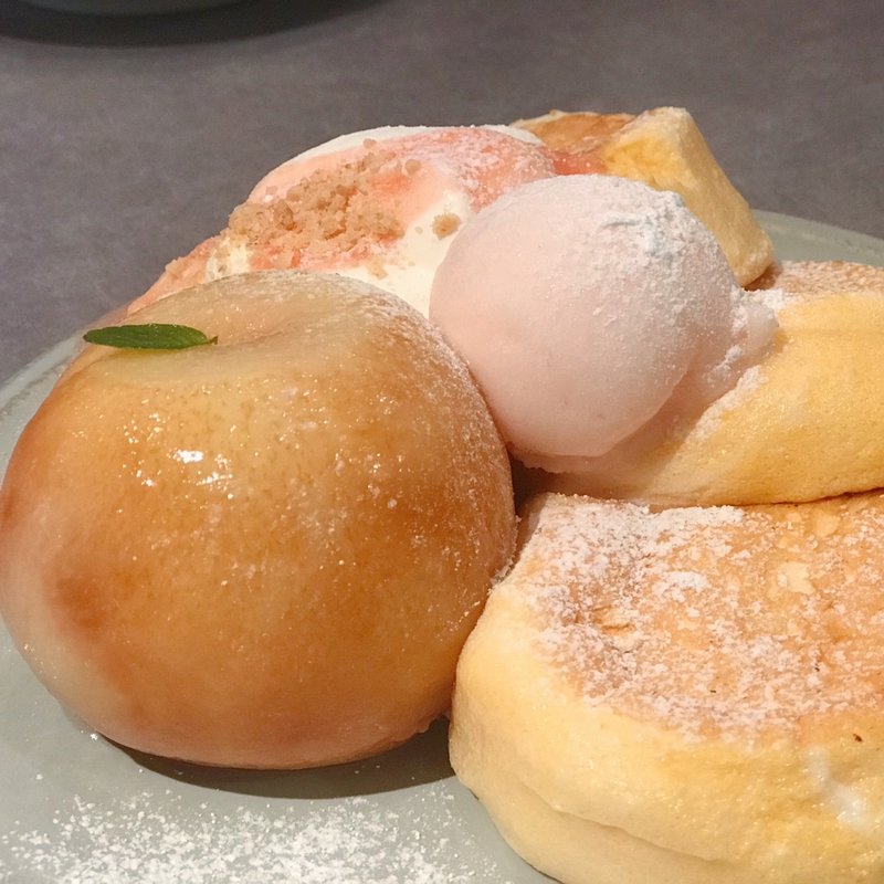 奇跡のパンケーキ　白桃(FLIPPER'S 自由が丘店)