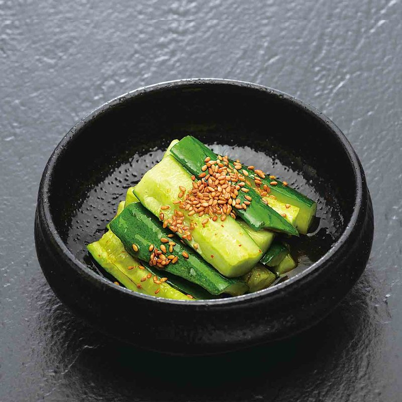 たたき胡瓜(あげたち 匠の細麺 つるとんたん（大国町）)