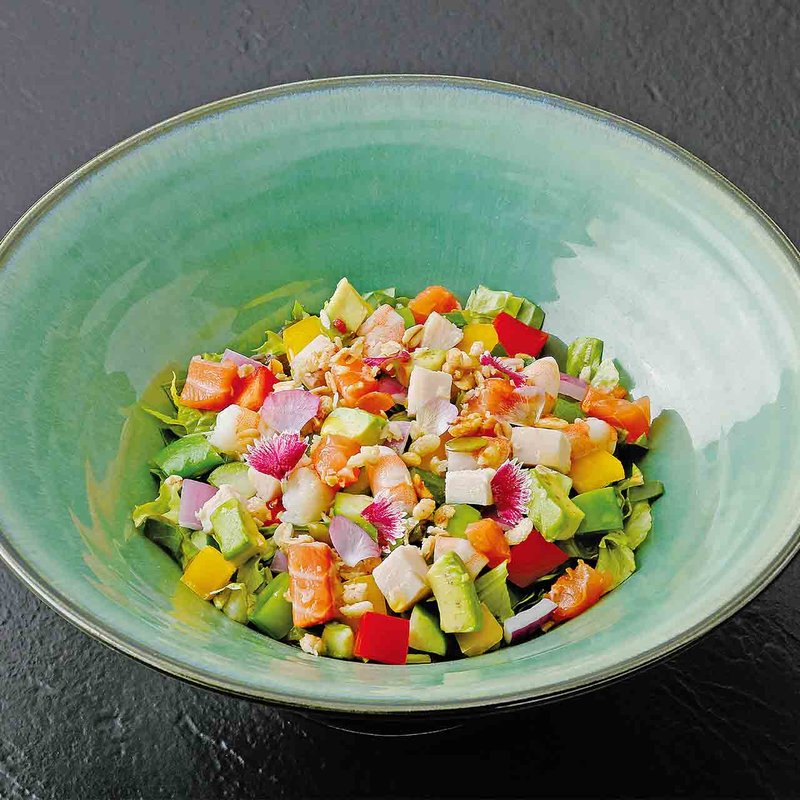 名物 つるとんサラダ ミニ(あげたち 匠の細麺 つるとんたん（大国町）)