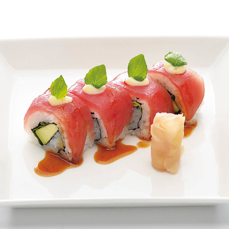 トリュフマヨネーズ仕立て 鮪アボカドロール(つるとんたん TOP CHEFS)