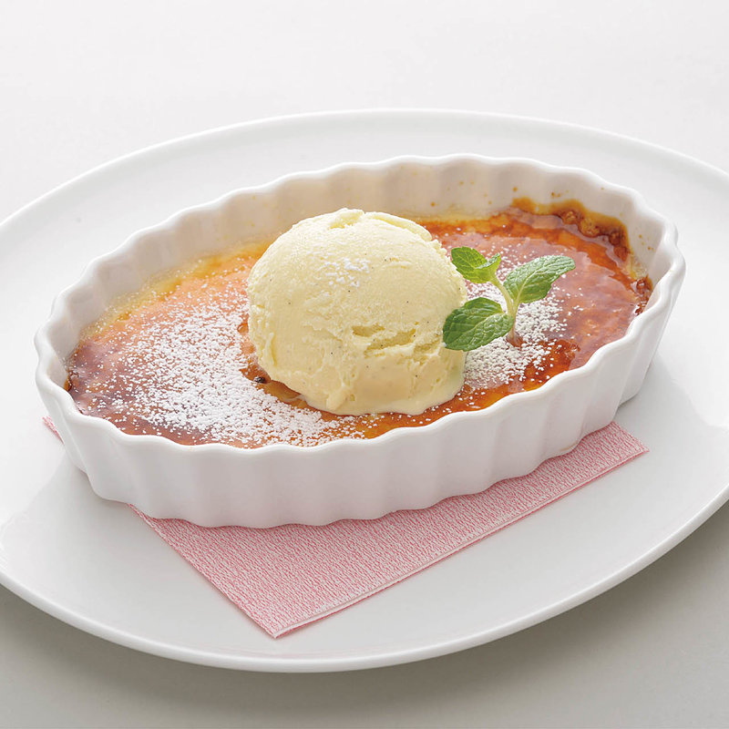 濃厚ブリュレ バニラアイス添え(つるとんたん TOP CHEFS)