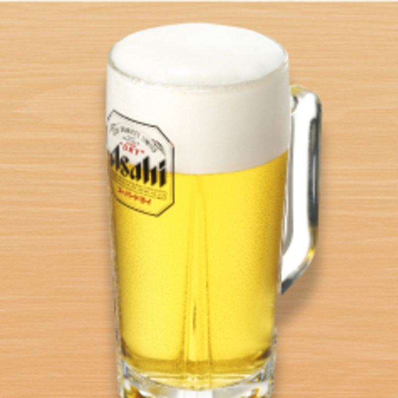 生ビール中 (アサヒスーパードライ)(福しん 阿佐ヶ谷パールセンター店)