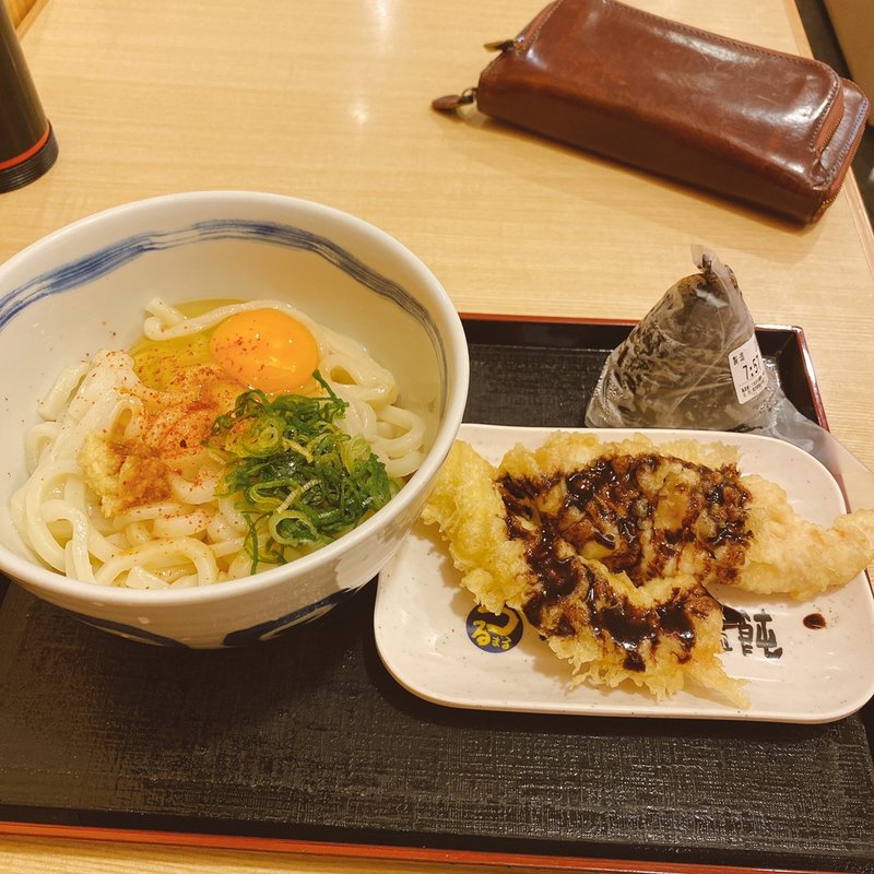 玉子饂飩(温)(つるまる 赤坂店)