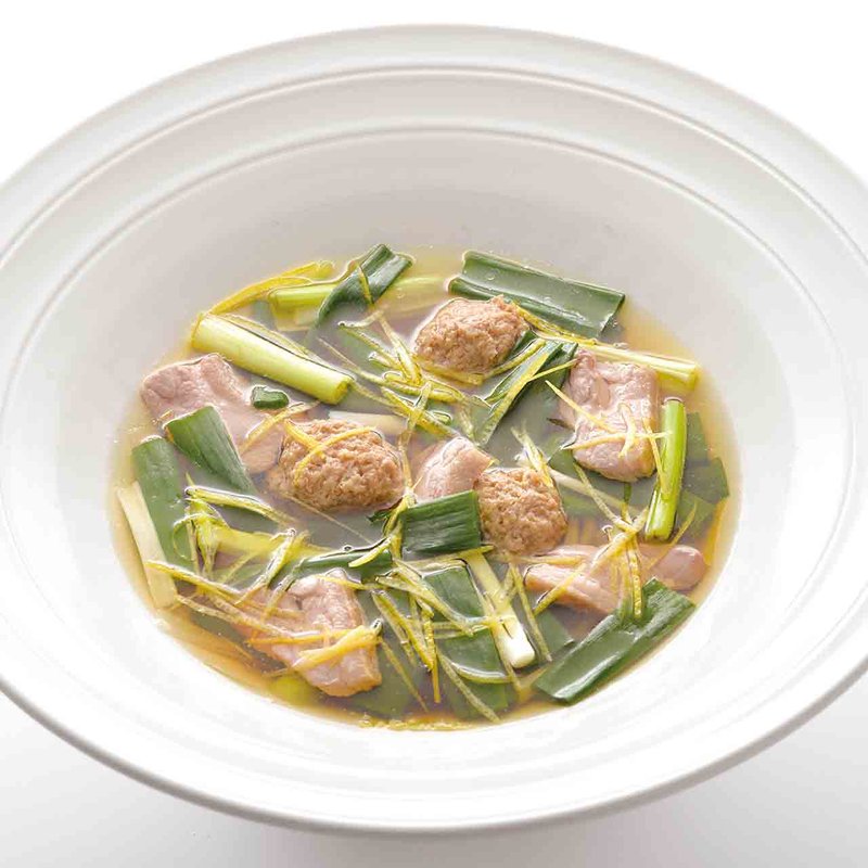 京鴨とつくね九条葱南蛮のおうどん(つるとんたん TOP CHEFS)