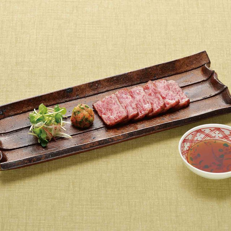 和牛 炙りポン酢(麺匠の心つくし つるとんたん 宗右衛門町店)