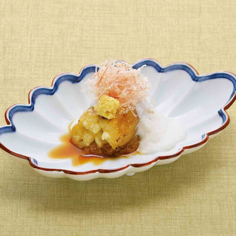 焼き茄子とろろ(麺匠の心つくし つるとんたん 宗右衛門町店)