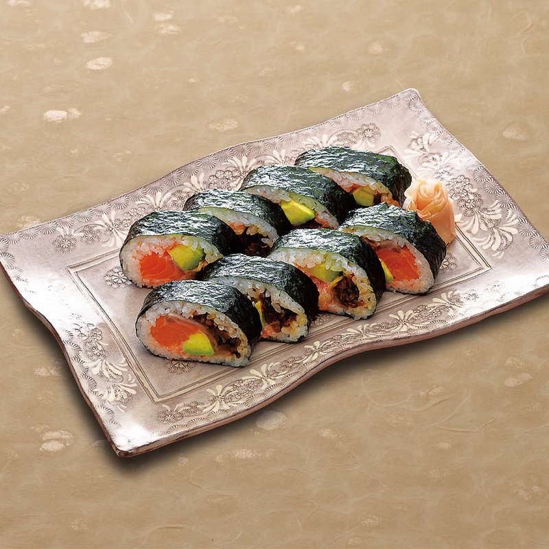 名物 つるとん巻き寿司 サーモンと明太子のタルタル仕立て　ハーフ(麺匠の心つくし つるとんたん 宗右衛門町店)