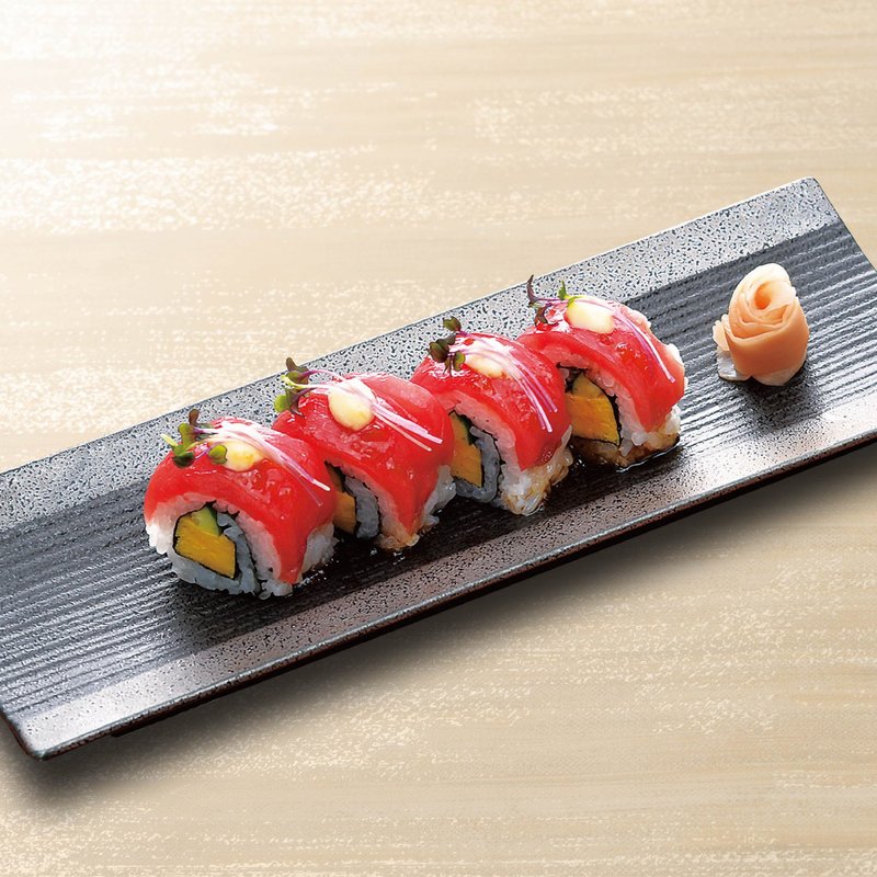 トリュフマヨネーズ仕立て 鮪ロール寿司(麺匠の心つくし つるとんたん 宗右衛門町店)