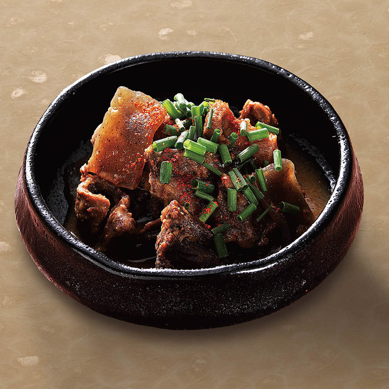 牛すじの土手煮(麺匠の心つくし つるとんたん 宗右衛門町店)