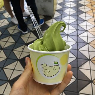 豆乳抹茶ソフトクリーム(ミスタービーン 渋谷店)