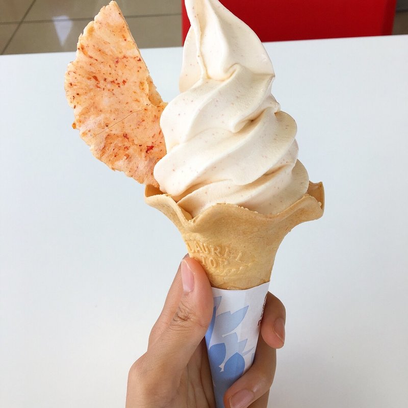 めんたいソフトクリーム(めんたいパーク 大洗 )