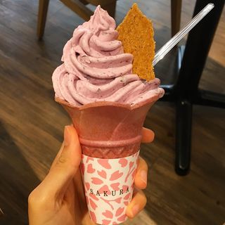 紫芋ジェラートソフトクリーム(サクラ カフェ （SAKURA CAFE）)