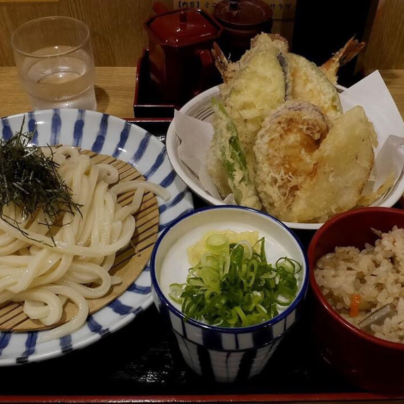 天ざるうどん定食(自家製うどん 和匠（わしょう）)