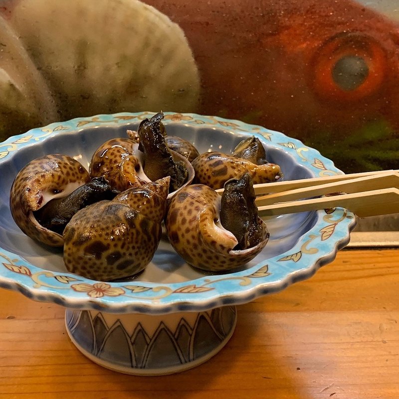 黒バイ貝煮(鮨新)