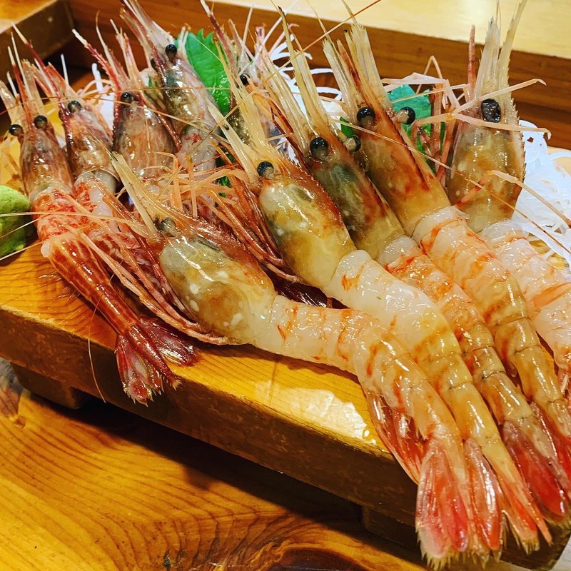 海老食べ比べ(鮨新)