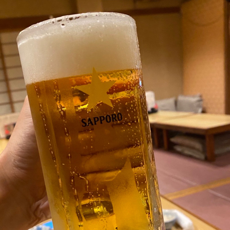 生ビール（中）(鳥忠 総本店)