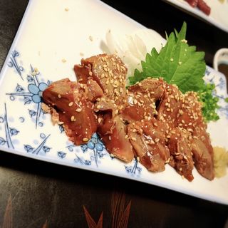 鶏レバー刺(炭火焼ごとう)
