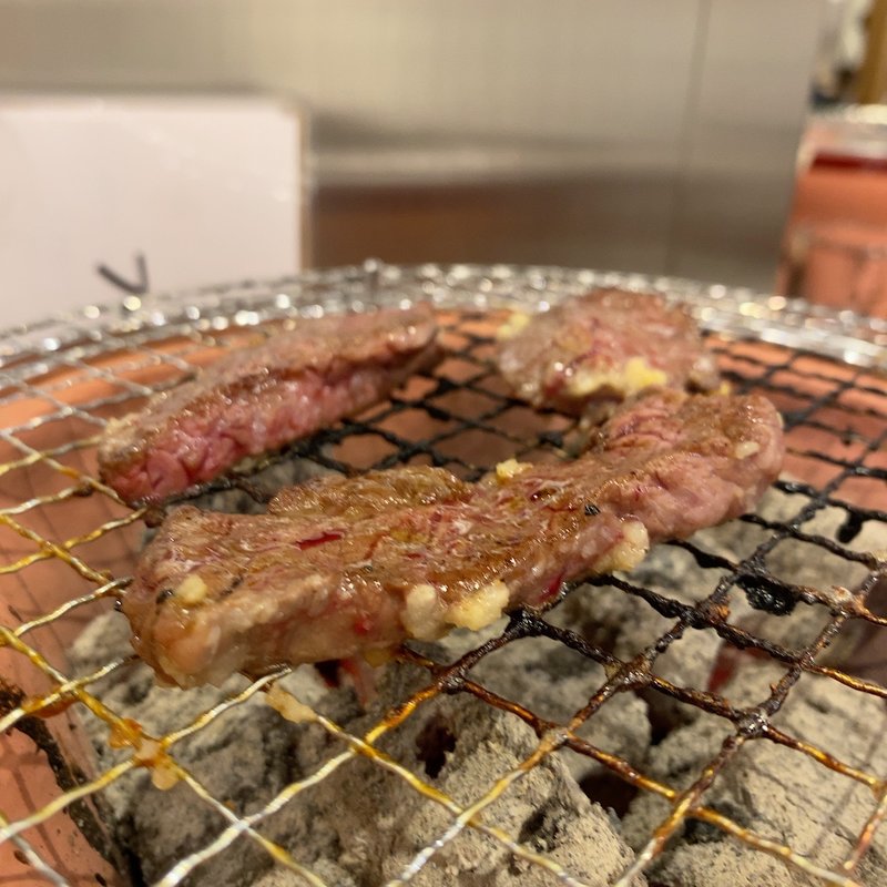にんにく牛ハラミ(大衆炭火ほるもんひとすじ もくもく。 本店)