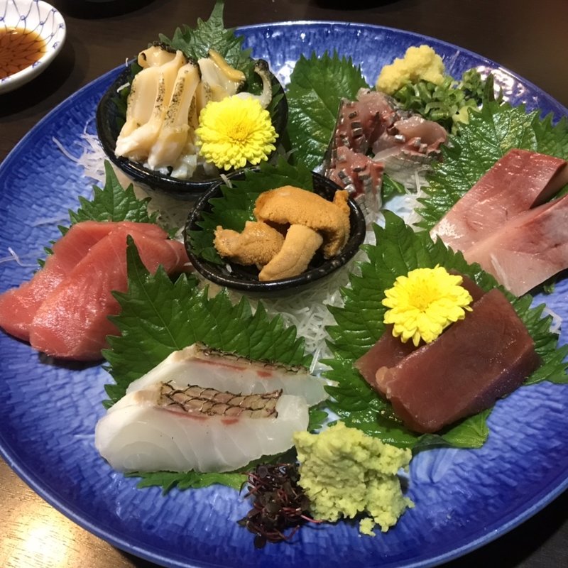 刺身盛り合わせ(水神)