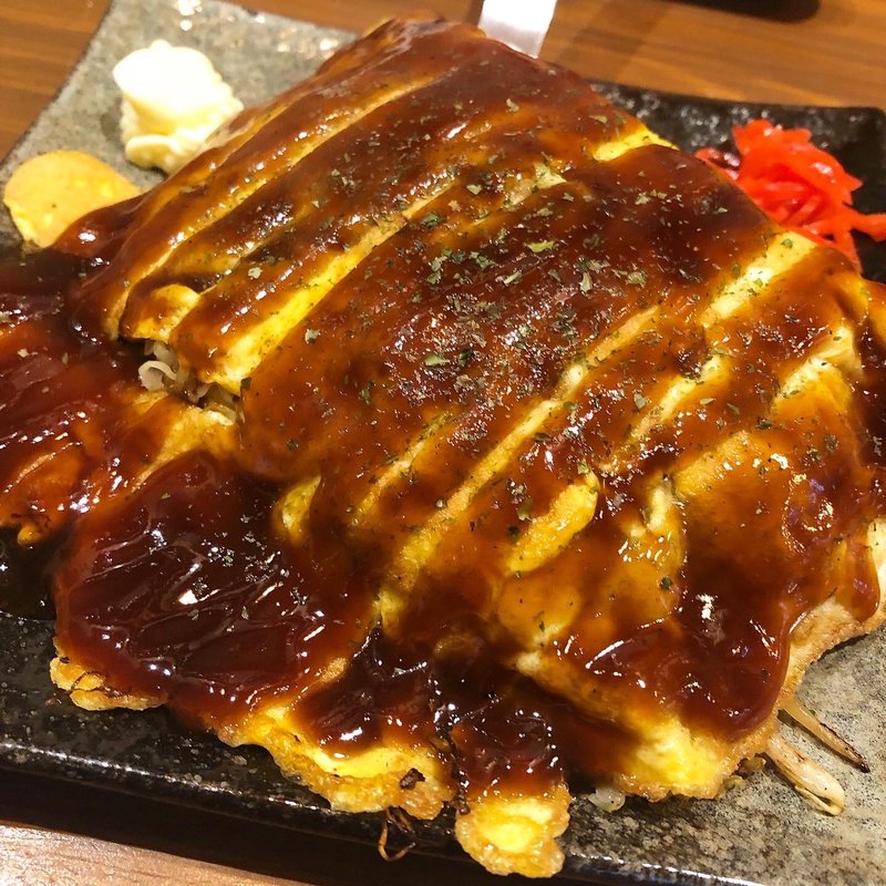 とんぺい焼き(鉄板居処 まえかわ)