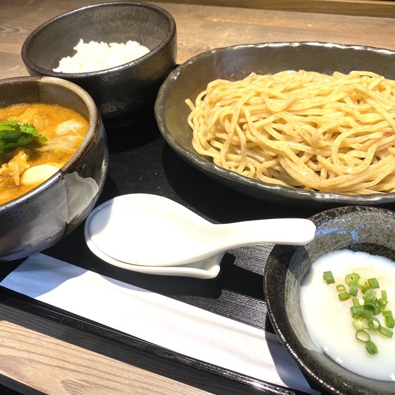 爆裂牛すじつけ麺＋追い飯セット(麺匠 乃が実)