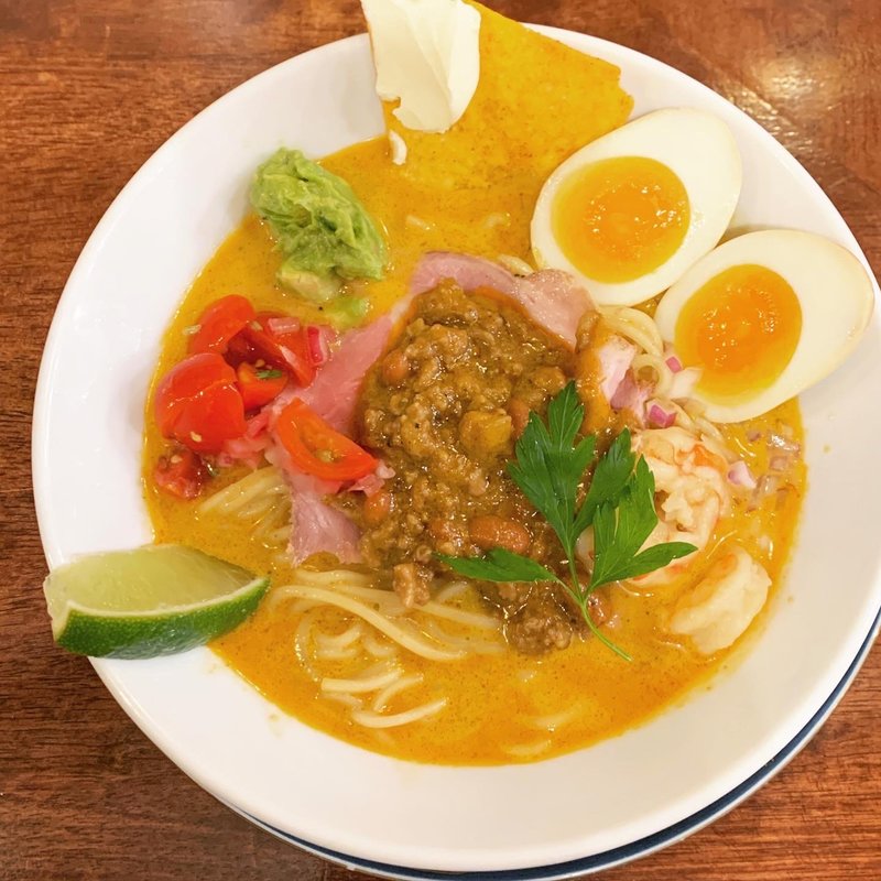 限定　冷やしメキシカンらーめん(海老丸らーめん)