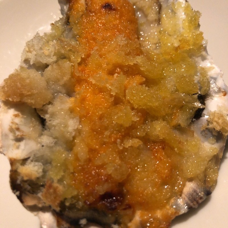 焼き牡蠣　雲丹ソース(新宿オイスターバーワーフ)
