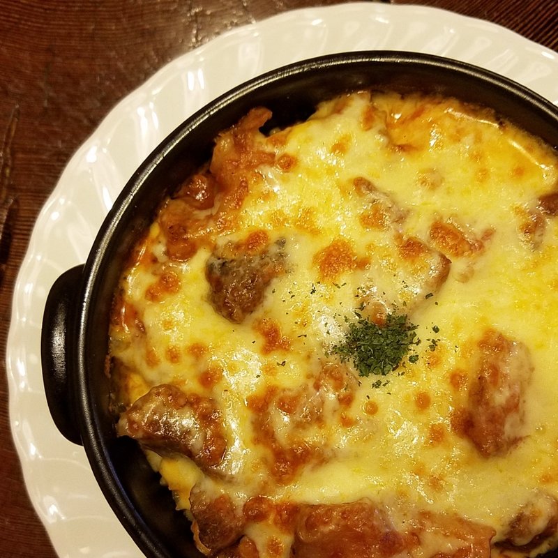 牛すじ入りミートソースドリア(ラ・タベルナ )