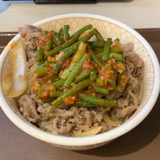 ニンニクの芽牛丼 特盛(すき家 西新宿店 )