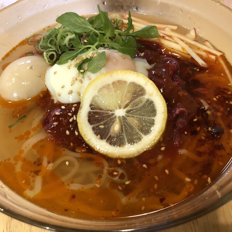 韓国風ユッケ冷麺(福島壱麺 （イチメン）)