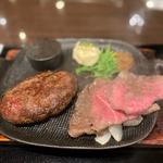 黒毛和牛ローストビーフ＆タルタルハンバーグ(神戸れんが亭 大阪ステーションシティ店)