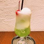 メロンのフレッシュメロンソーダ(ニコアンドキッチン　横浜)