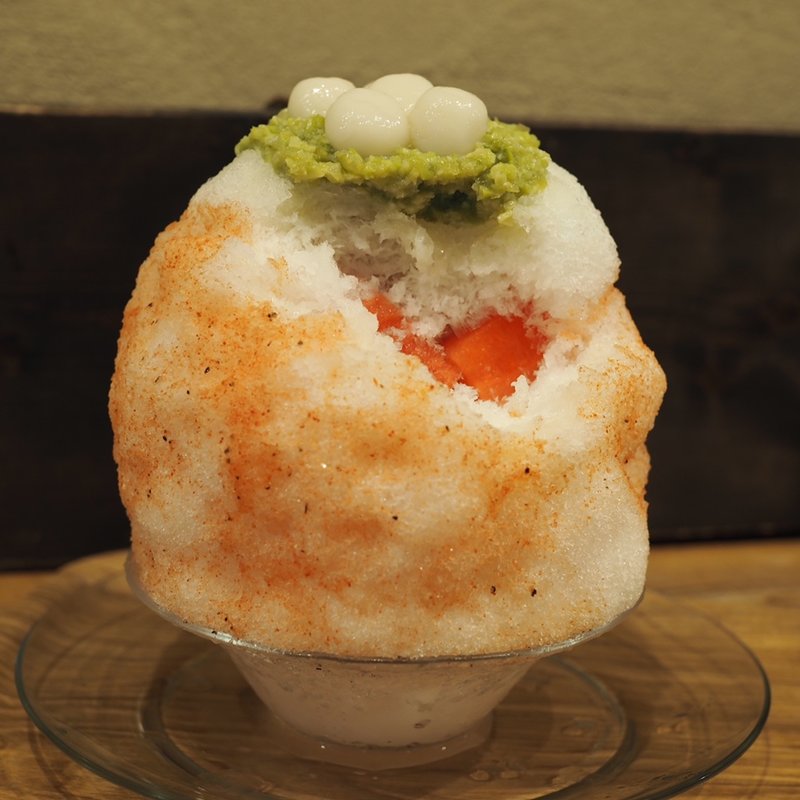 ずんだ白玉すいか(かき氷 薬膳スープ 美生)