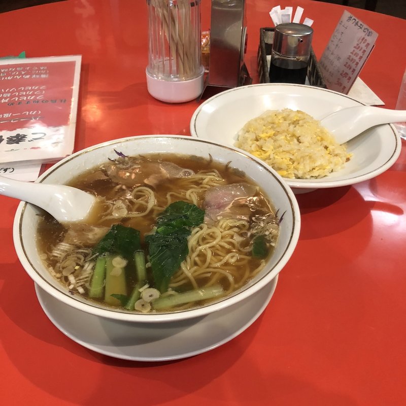 ラーメン＋半チャーハン(龍苑)