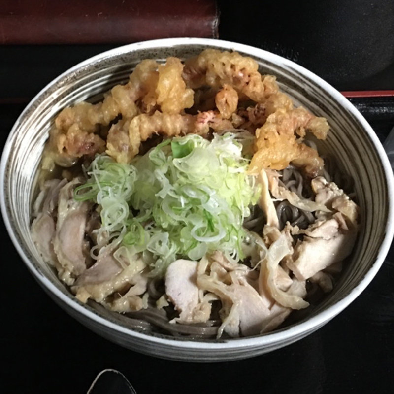 肉そば(並) ゲソ天トッピング(肉そば藤七 （ニクソバトウシチ）)