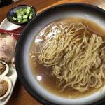 鶏と白ハマグリの貝出汁冷やし(醤油と貝と麺 そして人と夢 )