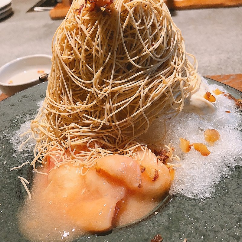 もも氷(和栗専門 紗織 （さをり） )