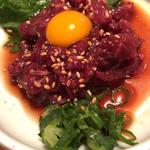 桜ユッケ(カルビの王様 古川橋店)