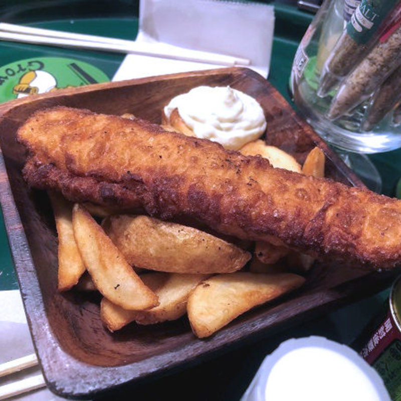 穴子のフィッシュ＆チップス(グロウ ブリューハウス（GROW BREW HOUSE ）)