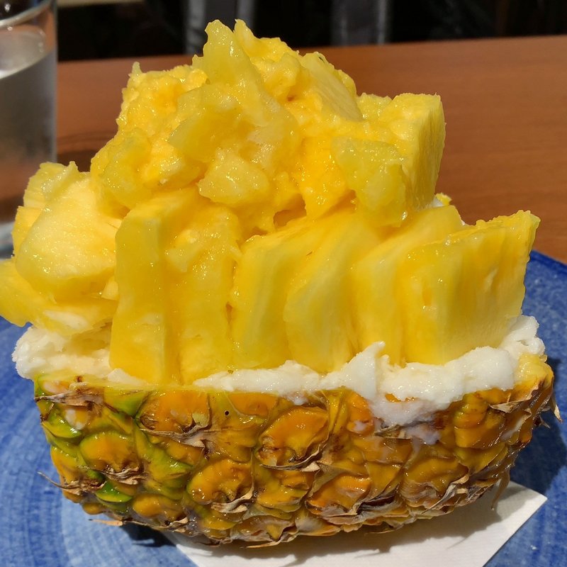 パイナップルのかき氷(下北果実)