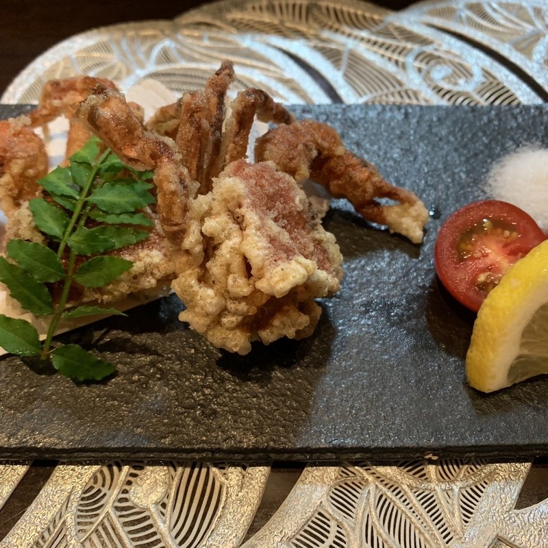 ソフトクラブシェル唐揚(飯屋 だゑん 〜拿縁〜)